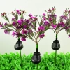 Kwiatek solarny | Ogrodowa lampa solarna LED Storczyk bukiet | 60 cm, 600 mAh | FLD-16-PURPLE