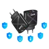 Szybka ładowarka sieciowa 65W z portami USB i PD 3.0 (USB-C) | BK-389-GAN