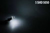 24V Żarówka samochodowa LED W5W T10 5 SMD 5050