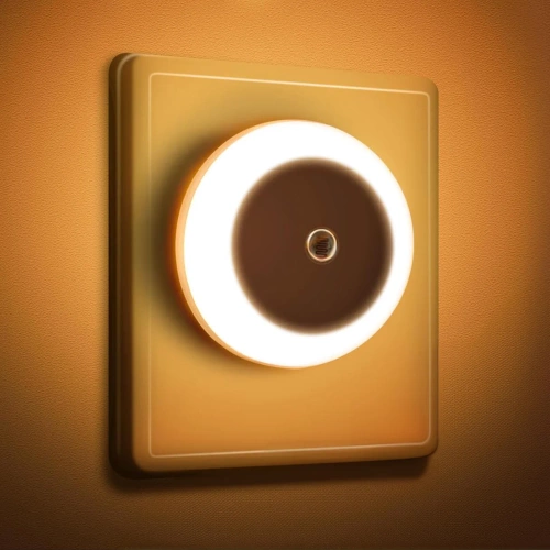 Inteligentna lampka nocna LED z czujnikiem zmierzchu | Lampka nocna do kontaktu  z ciepłym światłem | JL-510