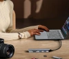Rozdzielacz USB-C na 3x USB + kart SD + TF | adapter, rozgałęźnik typ C 5w1 | HUB
