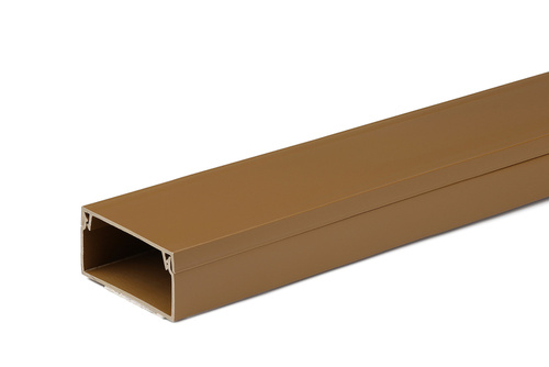 Listwa maskująca do kabli RTV, kanał kablowy, maskownica | Taśma samoprzylepna 3M | 2 metry, 40x20mm, brązowa | ZXC-20-2M