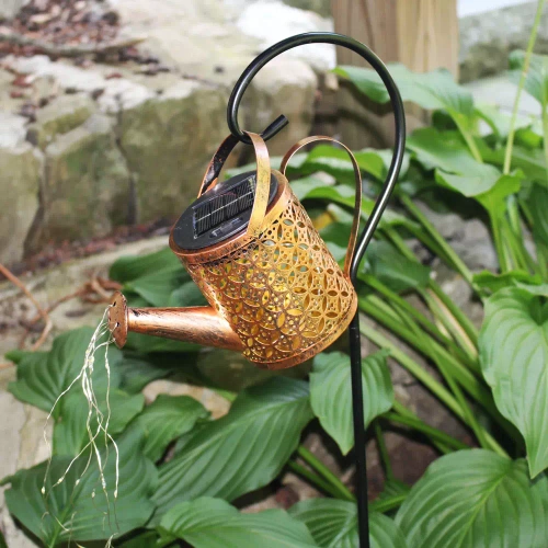 Ogrodowa lampa solarna LED Konewka | 95 cm, 600 mAh | FLD-17-W