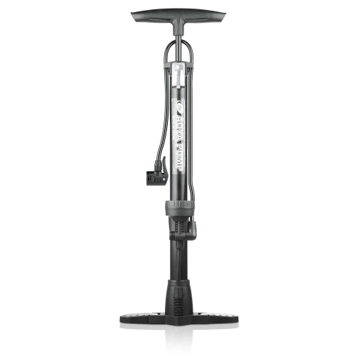 Pompka rowerowa z manometrem Presta Schrader Dunlop 160 PSI | Pompka podłogowa z manometrem i adapterami do opon i piłek | Uniwersalna pompka rowerowa z manometrem 11 bar |  ZY-6138C
