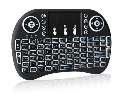 Podświetlania klawiatura bezprzewodowa z Touchpad | i8