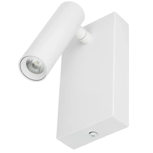 Kinkiet z ruchomym reflektorem | Nowoczesna aluminiowa lampa | WLV-176-3W-W| Lampa ścienna