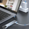 Rozdzielacz USB-C na 2x USB-A + 2x USB-C + kart SD + TF + HDMI + LAN | adapter, rozgałęźnik typ C 8w1 | HUB