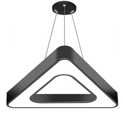 Lampa sufitowa wisząca LED 50W | trójkątna | aluminium | CCD niemrugająca | Φ80x6 | LPL-006