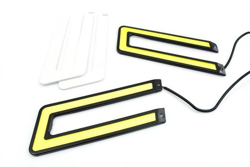 Światła LED COB do jazdy dziennej | U | 2x 8W | DRL COB