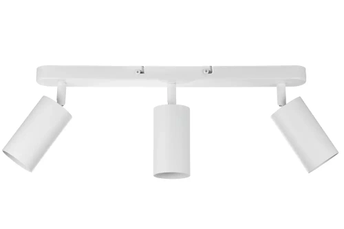 Trzypunktowa lampa sufitowa, reflektor ruchomy 3x GU10 biały | MS-GU10-3