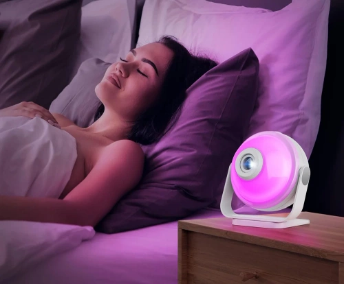 Projektor gwiazd | Lampka nocna RGB z wbudowanym głośnikiem | XTY01-WHITE