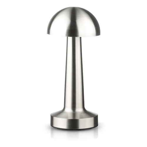 Bezprzewodowa lampka stołowa | Dotykowa lampka nocna z regulowaną barwą światła | Lampka GRZYBEK USB | HJA11-SILVER