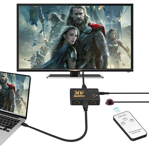 Aktywny rozdzielacz HDMI | 1.4b | 3D | 4K | Switch, splitter, rozgałęźnik | HD-4K