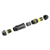 Hermetyczna mufa kablowa IP68 | Wodoodporne złącze skręcane 5-pin 450V 32A do kabli 4–14 mm | M685-A