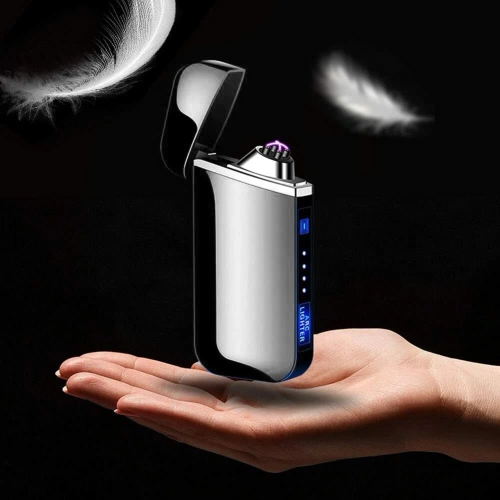 Nowoczesna zapalniczka plazmowa | Elektryczna zapalniczka ładowana przez USB | JL-319-BLACK