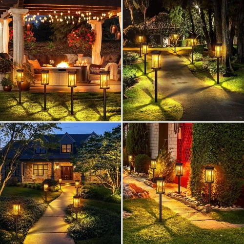 2x Ogrodowa lampka solarna LED | Wbiajny słupek 60 cm | HK-115A