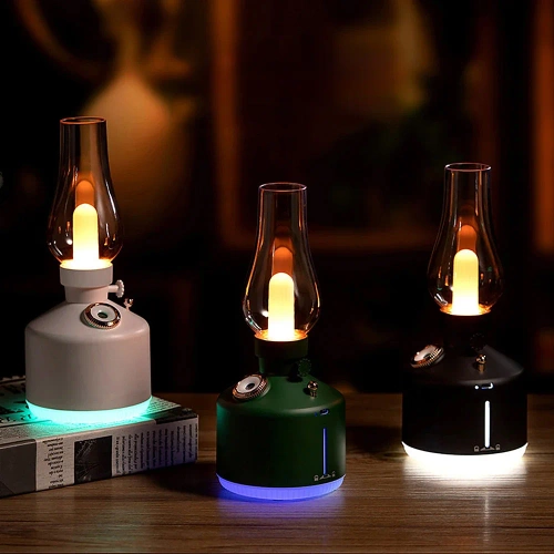 Nawilżacz powietrza LED | Ultradźwiękowy nawilżacz powietrza z funkcją lampki nocnej | LA-0621-GREEN