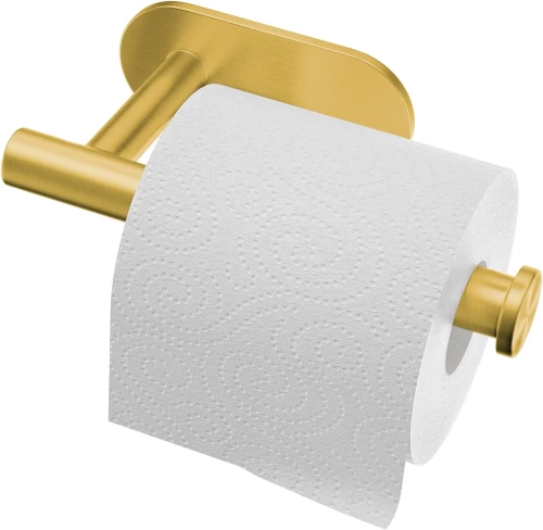Złoty uchwyt do papieru | Samoprzylepny wieszak na papier toaletowy | JZU-304-GOLD