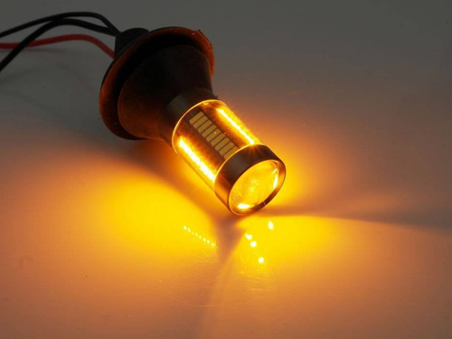 DRL 2w1 z kierunkowskazem |  Żarówki 66 SMD 4014 | Światła LED do jazdy dziennej | AUTOMAT