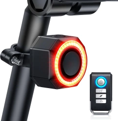 Inteligentna tylna lampka rowerowa z alarmem | Alarm rowerowy 4w1 LED | Światło hamowania z klaksonem 110 db |   BBL-A6