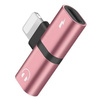 Przejściówka Lightning - 2x Lightning | Adapter audio do telefonu iPhone | UA-008