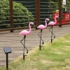 Ogrodowa lampka solarna LED Flamingi 3sz | 51cm, 600mAh | BRD-3IN1
