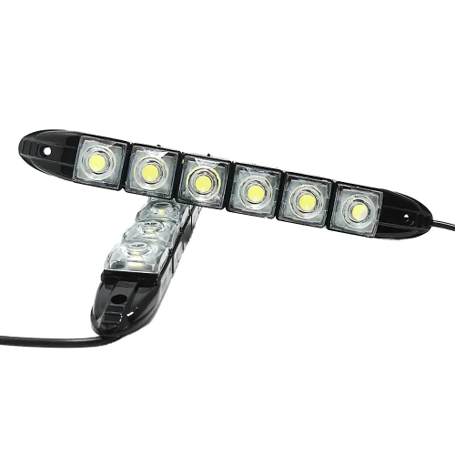 Światła do jazdy dziennej | Elastyczne lampy DRL z 12 diodami LED FLEX | DRL-006-1