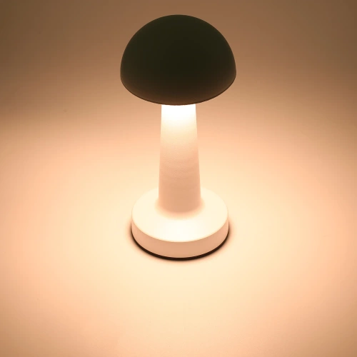 Bezprzewodowa lampka stołowa | Dotykowa lampka nocna z regulowaną barwą światła | Lampka GRZYBEK USB | HJA11-BLACK