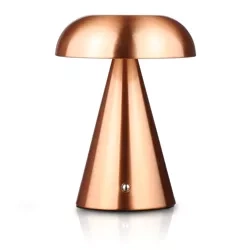 Lampa stołowa z wbudowanym akumulatorem | Lampa nocna z trzema barwami świecenia | Nastrojowa lampka do hotelu, restauracji | HJA24-COPPER