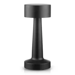 Bezprzewodowa lampka stołowa | Dotykowa lampka nocna z regulowaną barwą światła | Lampka USB | HJA10-BLACK