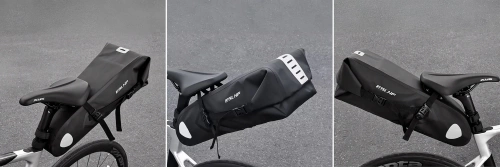 Wodoodporna torba rowerowa 10L | Sakwa bikepackingowa z odblaskami | Torba rowerowa pod siodełko |  BCB-004