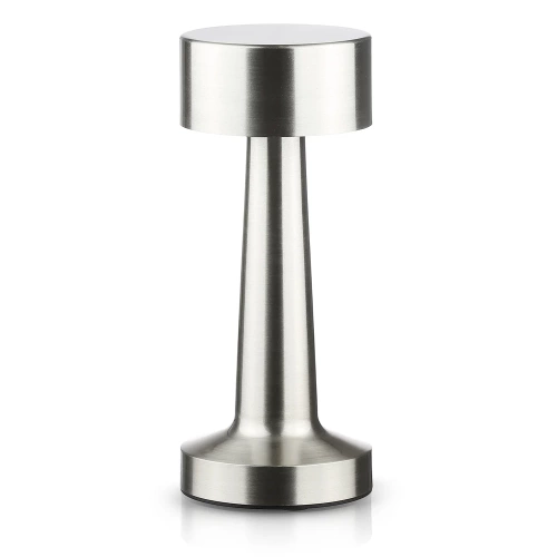 Bezprzewodowa lampka stołowa | Dotykowa lampka nocna z regulowaną barwą światła | Lampka USB | HJA10-SILVER