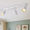 Trzypunktowa lampa sufitowa, reflektor ruchomy 3x GU10 biały | MS-GU10-3