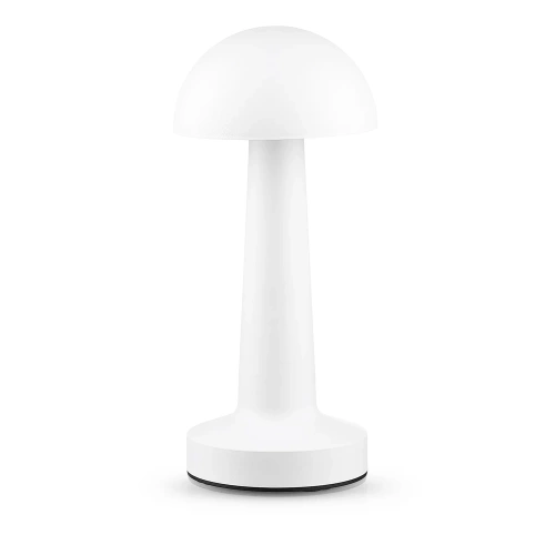 Bezprzewodowa lampka stołowa | Dotykowa lampka nocna z regulowaną barwą światła | Lampka GRZYBEK USB | HJA11-WHITE