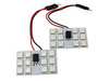 Zestaw paneli LED RGB | 2 panele LED 12 SMD 5050 RGB | Pilot do zdalnego sterowania kolorami | Adaptery C5W i W5W