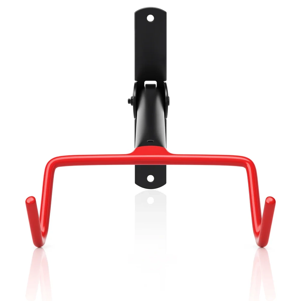 Wieszak rowerowy widziany od przodu z rozłożonymi ramionami