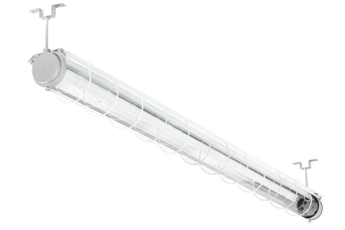 Oświetlenie w osłonie | Lampa jarzeniowa w oprawie EX | Lampa natynkowa do fabryki, magazynu | Lampa przeciwwybuchowa | EPB-18W-SILVER