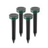 Odstraszacz gryzoni | Solarny odstraszacz na krety, nornice | YQJ-1203-BLACK - 4szt