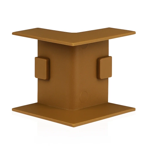 Wewnętrzny łącznik kątowy 40×20 mm | Brązowa maskownica narożna do kabli | CDT-04-Brown