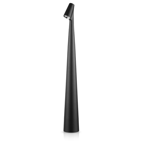 Lampa stołowa 43cm | Bezprzewodowa lampka nocna z wbudowanym akumulatorem | Lampka z dotykowym sterowaniem | HMS-455-BLACK