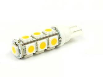 WW Żarówka samochodowa LED W5W T10 13 SMD 5050 Biała ciepła