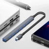 Rozdzielacz USB na 7x USB-A | adapter, rozgałęźnik 7w1 | HUB