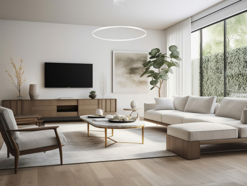 Jednoczęściowa Nowoczesna lampa wisząca | LED | Biała | RLK-C01-30W-W