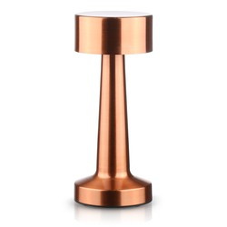 Bezprzewodowa lampka stołowa | Dotykowa lampka nocna z regulowaną barwą światła | Lampka USB | HJA10-COPPER