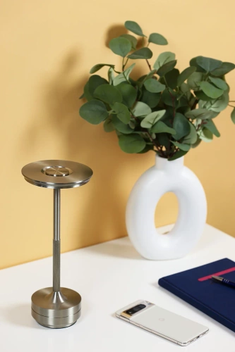 Lampa stołowa z trzema barwami świecenia | Lampka nocna z wbudowanym akumulatorem | HJA-25-GREY