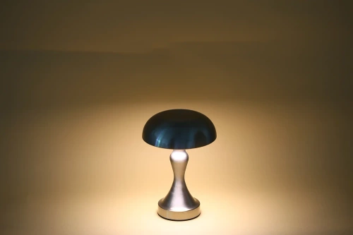 Lampka stołowa LED Grzybek | Bezprzewodowa lampka do hotelu, restauracji | Nocna lampka dotykowa | HJA24-A-SILVER