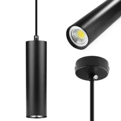 Czarna lampa wisząca | Nowoczesna lampa sufitowa | Oświetlenie dekoracyjne | CTD-L20CM