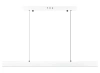 Nowoczesna prostokątna lampa wisząca | sterowanie pilotem | LED | biała | SX41-80CM-32W-W