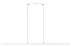Nowoczesna prostokątna lampa wisząca | sterowanie pilotem | LED | biała | SX41-150CM-60W-W