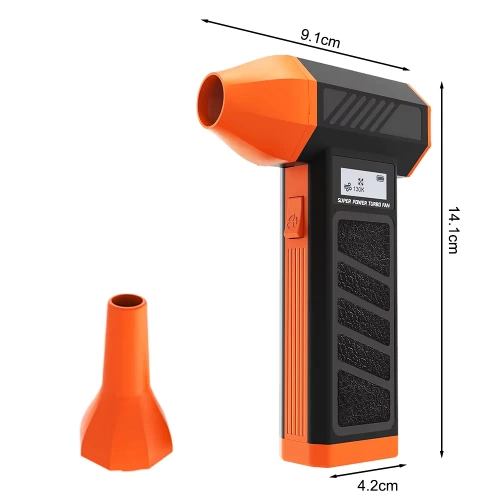 Elektryczna dmuchawa turbo 130000 RPM z akumulatorem 5000 mAh |FAN-P30-B+O